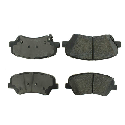 Centric Parts Disc Brake Pad Set Posi Quiet Extended Wear with Shims and Hardware for 2011-2016 Hyundai Elantra Coupe 2013-2014 106.15430