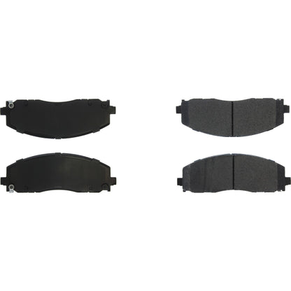 Centric Parts Disc Brake Pad Set Posi Quiet Extended Wear with Shims and Hardware for 2017-2022 Chrysler Pacifica
