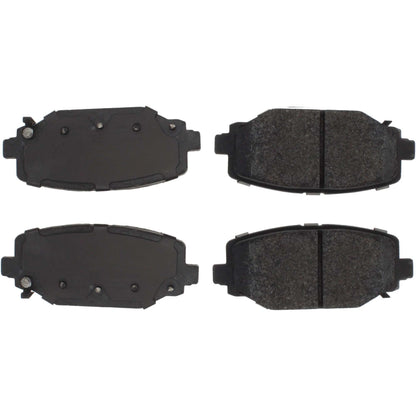 Centric Parts Disc Brake Pad Set Posi Quiet Extended Wear with Shims and Hardware for 2016-2012 Chrysler Town & Country, 2020-2012 Dodge Grand Caravan, Journey, Ram C/V, Volkswagen Routan 106.15960