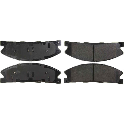 Centric Parts Disc Brake Pad Set Posi Quiet Extended Wear with Shims and Hardware for 2013-2019 Ford Explorer, Flex, Police Interceptor, Taurus, Lincoln MKS/MKT