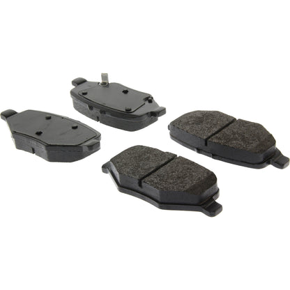 Centric Parts Disc Brake Pad Set Long wearing Semi-Metallic friction formula with Posi Quiet technology for 106.16120