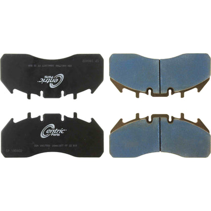 Centric Parts Disc Brake Pad Set with Long wearing Semi-Metallic friction formula for 2009-2017 Volvo 9700 106.17580