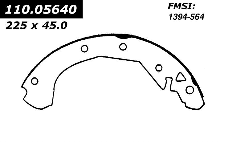 Centric Parts Drum Brake Shoe C-Tek for 1987-1991 Buick Electra & LeSabre 110.05640