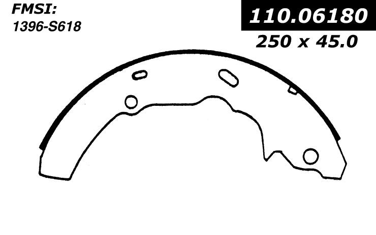 Centric Parts Drum Brake Shoe C-Tek for 1992-2000 Ford Taurus Mercury Cougar Sable Thunderbird