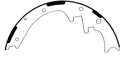Centric Parts Drum Brake Shoe C-Tek for 1995-2009 Ford Ranger, Mazda B2300, B2500, B3000, B4000 110.07050