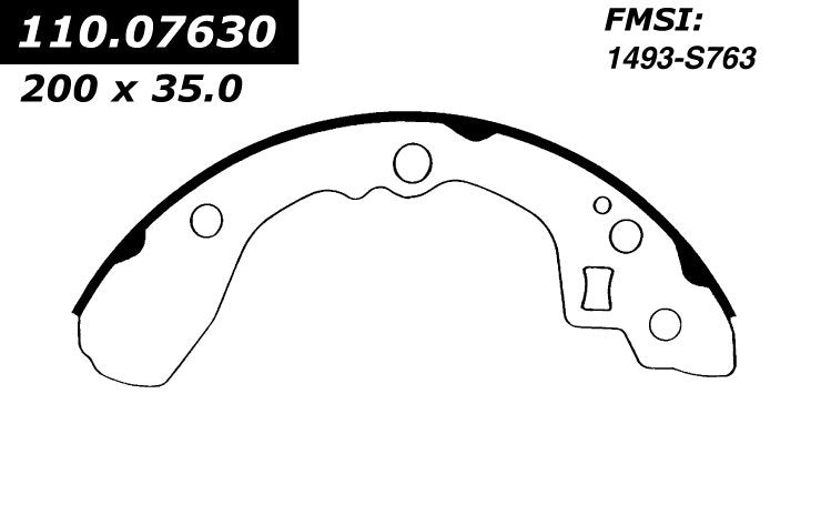 Centric Parts Drum Brake Shoe C-Tek for 1994-2001 Kia Sephia 110.07630