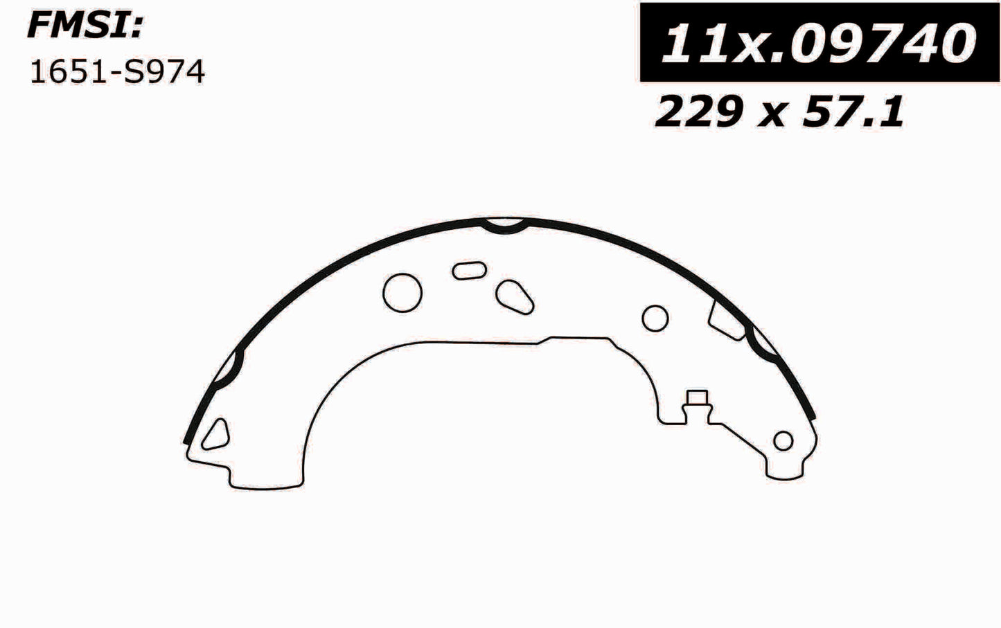 Centric Parts Drum Brake Shoe C-Tek for 2010-2013 Ford Transit Connect 110.09740