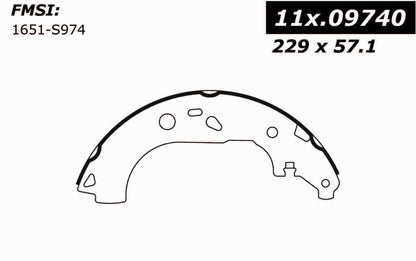 Centric Parts Drum Brake Shoe C-Tek for 2010-2013 Ford Transit Connect 110.09740