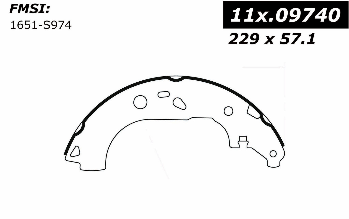 Centric Parts Drum Brake Shoe C-Tek for 2010-2013 Ford Transit Connect 110.09740