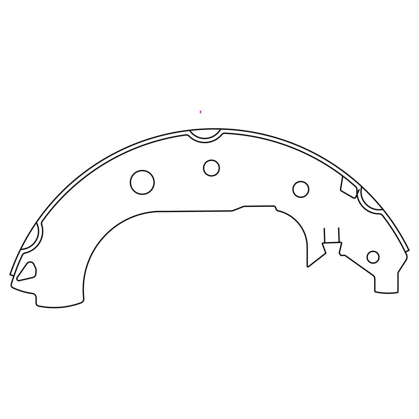 Centric Parts Drum Brake Shoe C-Tek with 100% Asbestos Free for 2013-2017 Ford EcoSport Escape 110.10541