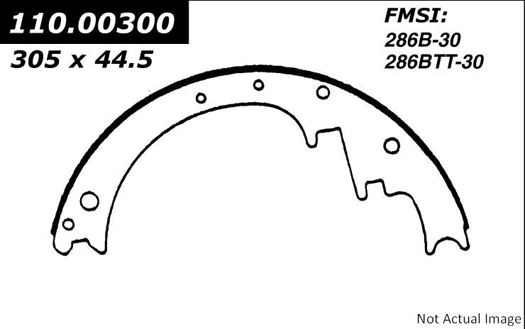 Centric Parts Premium Brake Shoes 111.00300