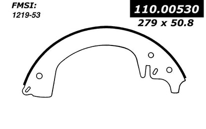 Centric Parts Premium Brake Shoes 111.00530