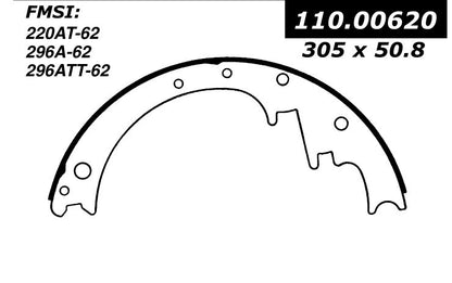 Stoptech Centric Premium Brake Shoes - Front/Rear 111.00620