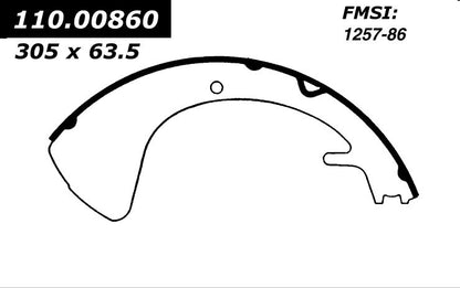 Stoptech Centric Premium Brake Shoes - Front/Rear 111.00860