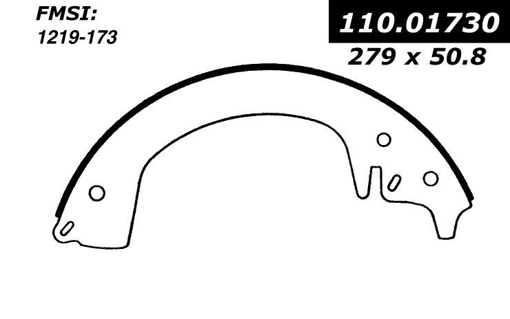 Centric Parts Drum Brake Shoe 111.01730