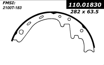 Stoptech Centric Premium Brake Shoes - Rear 111.01830