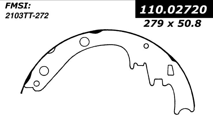 Centric Parts Drum Brake Shoe Premium for 1965-1971 Cadillac Eldorado 111.02720