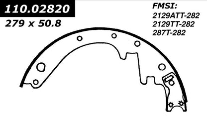 Centric Parts Premium Brake Shoes 111.02820