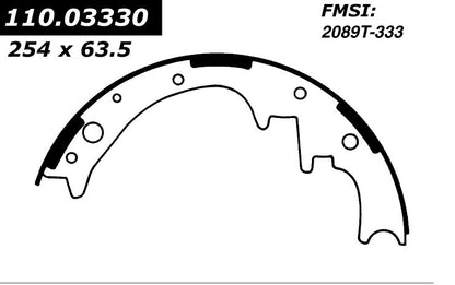 Centric Parts Drum Brake Shoe Premium for 1970-1975 Chrysler and Dodge models 111.03330