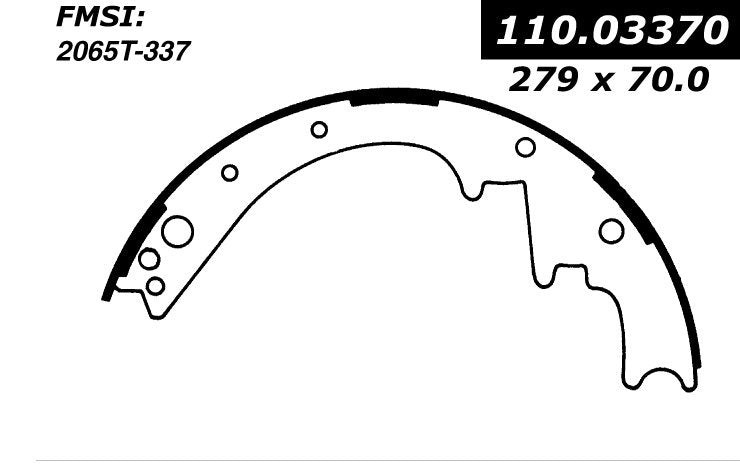 Stoptech Centric Premium Brake Shoes - Front 111.03370