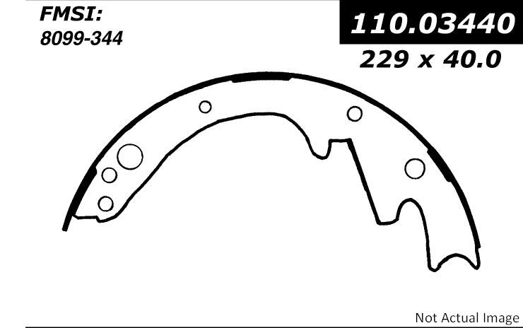 Centric Parts Premium Brake Shoes 111.03440