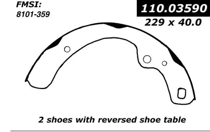 Centric Parts Premium Brake Shoes 111.03590