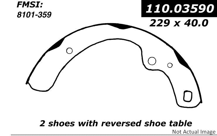 Centric Parts Premium Brake Shoes 111.03590