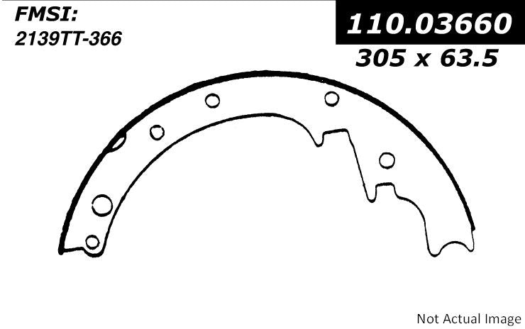 Centric Parts Premium Brake Shoes 111.03660