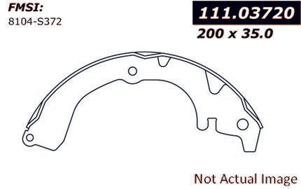 Centric Parts Premium Brake Shoes 111.03720