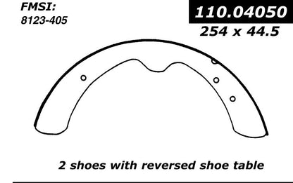 Centric Parts Drum Brake Shoe for Nissan 320 1962-1965 111.04050