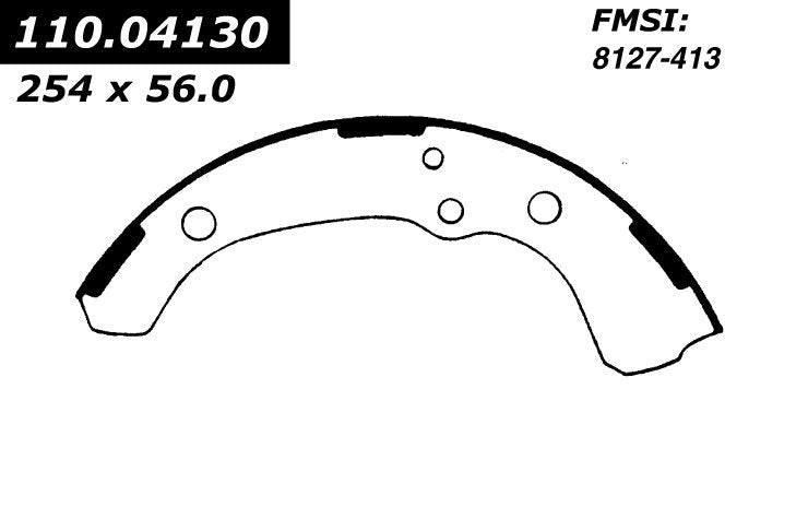 Centric Parts Drum Brake Shoe Premium for 1972-1974 Toyota Hi‑Lux Pickup 111.04130