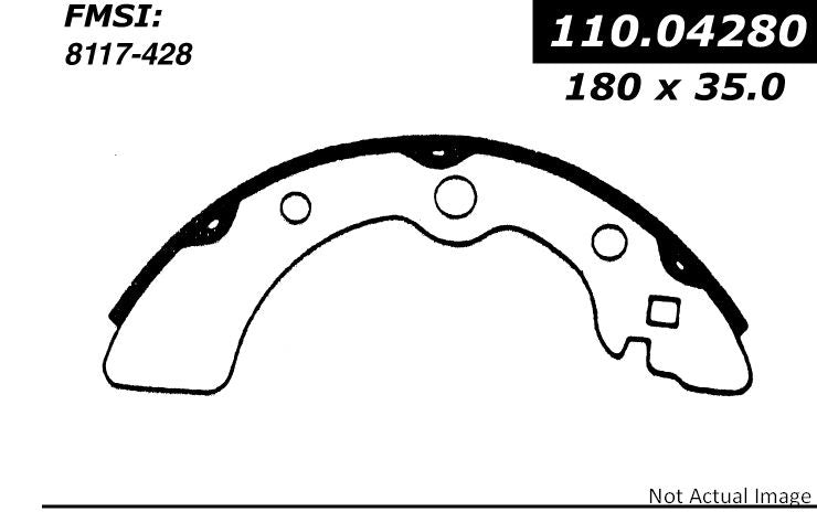 Centric Parts Premium Brake Shoes 111.04280