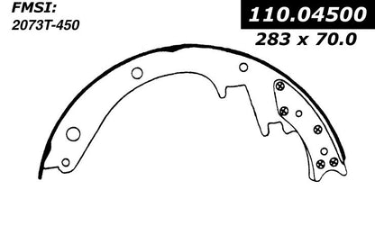 Centric Parts Premium Brake Shoes 111.04500