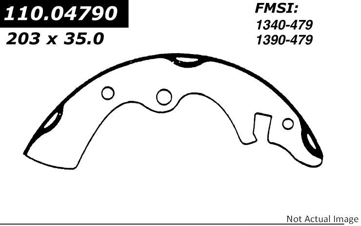 Centric Parts Premium Brake Shoes 111.04790