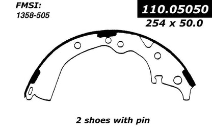 Centric Parts Premium Brake Shoes 111.05050