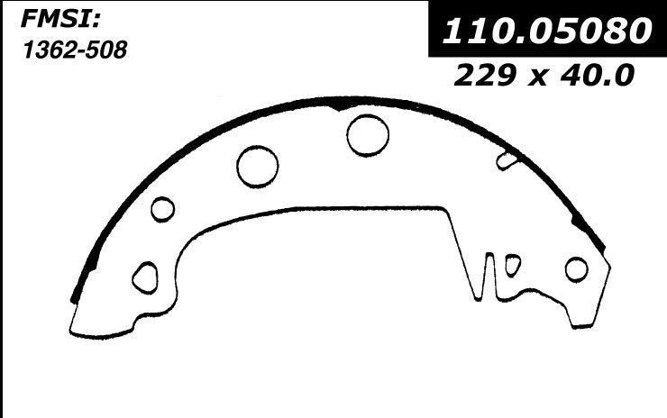 Centric Parts Premium Brake Shoes 111.05080