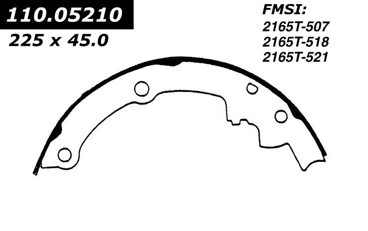 Centric Parts Premium Brake Shoes 111.05210