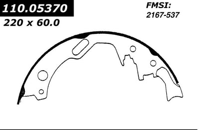 Stoptech Centric Premium Brake Shoes - Rear 111.05370