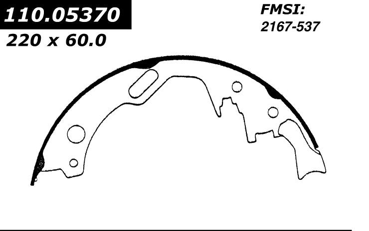 Centric Parts Drum Brake Shoe Premium 111.05370