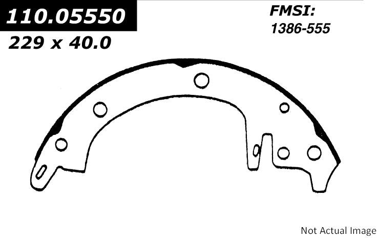 StopTech Premium Brake Shoes 111.05550