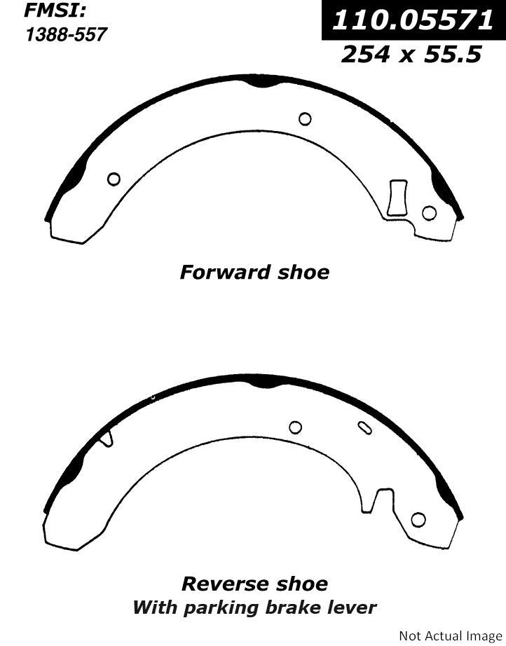 Centric Parts Premium Brake Shoes 111.05571