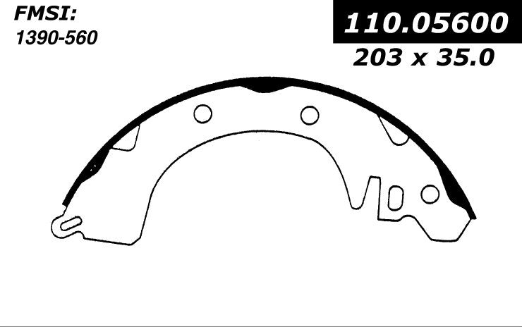 Centric Parts Premium Brake Shoes 111.05600