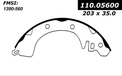 Centric Parts Premium Brake Shoes 111.05600