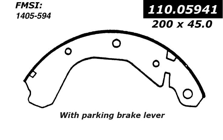 Centric Parts Drum Brake Shoe Premium 111.05941