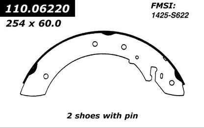 Centric Parts Drum Brake Shoe Premium 111.06220