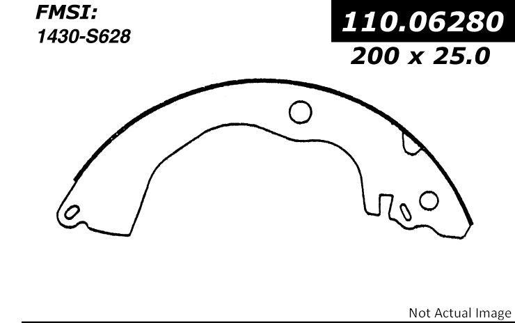 Centric Parts Premium Brake Shoes 111.06280