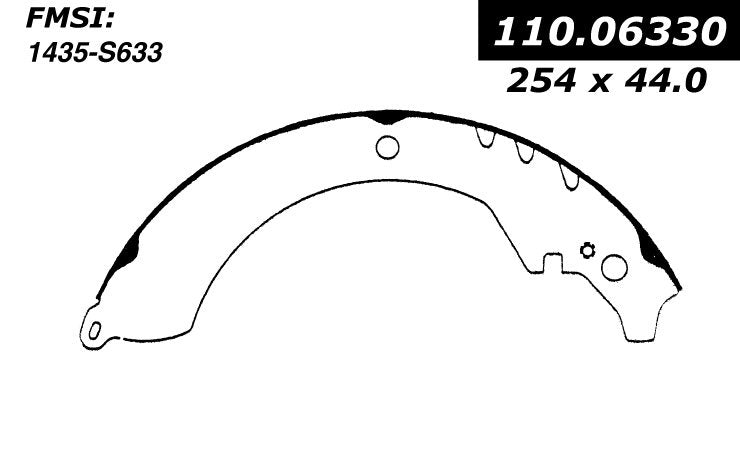 Centric Parts Drum Brake Shoe Premium 111.06330