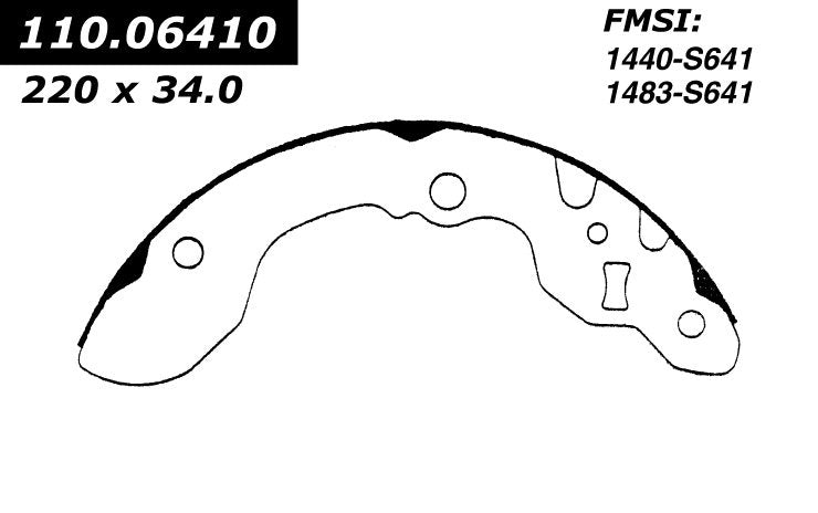 Centric Parts Drum Brake Shoe Premium 111.06410
