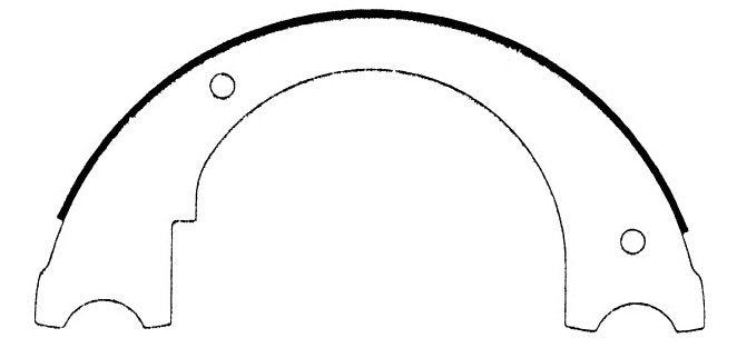 Centric Parts Parking Brake Shoe with higher friction for 1980-1983 Ford B600 C600 F600 F700 F800 L800 LN600 LN800 111.06460