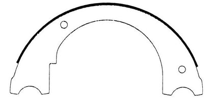 Centric Parts Parking Brake Shoe with higher friction for 1980-1983 Ford B600 C600 F600 F700 F800 L800 LN600 LN800 111.06460